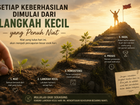 Setiap Keberhasilan Dimulai dari Langkah Kecil yang Penuh Niat
