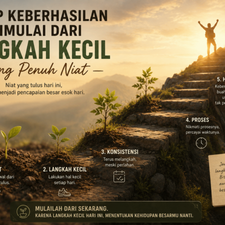 Setiap Keberhasilan Dimulai dari Langkah Kecil yang Penuh Niat