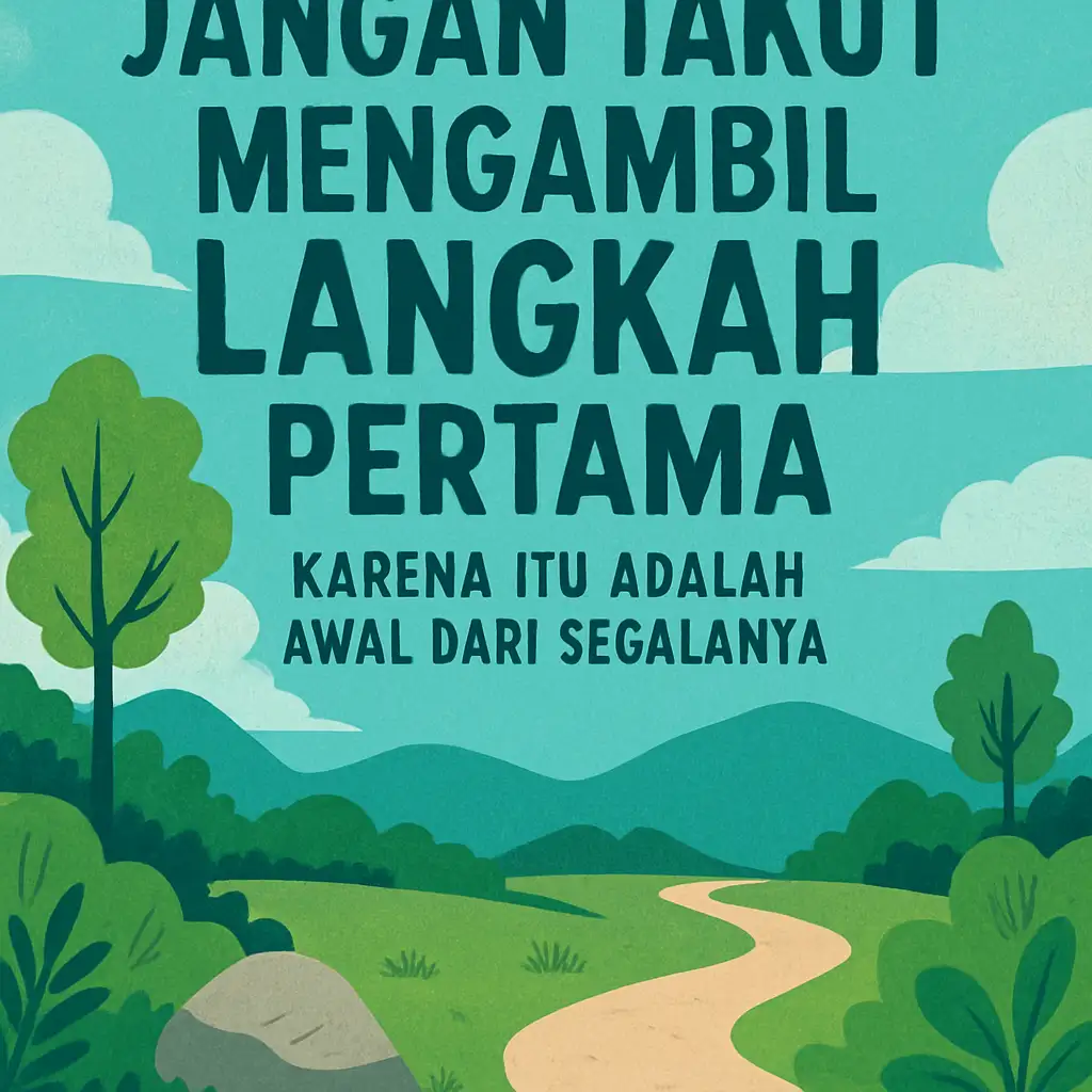Jangan Takut Mengambil Langkah Pertama, Karena Itu Adalah Awal dari Segalanya